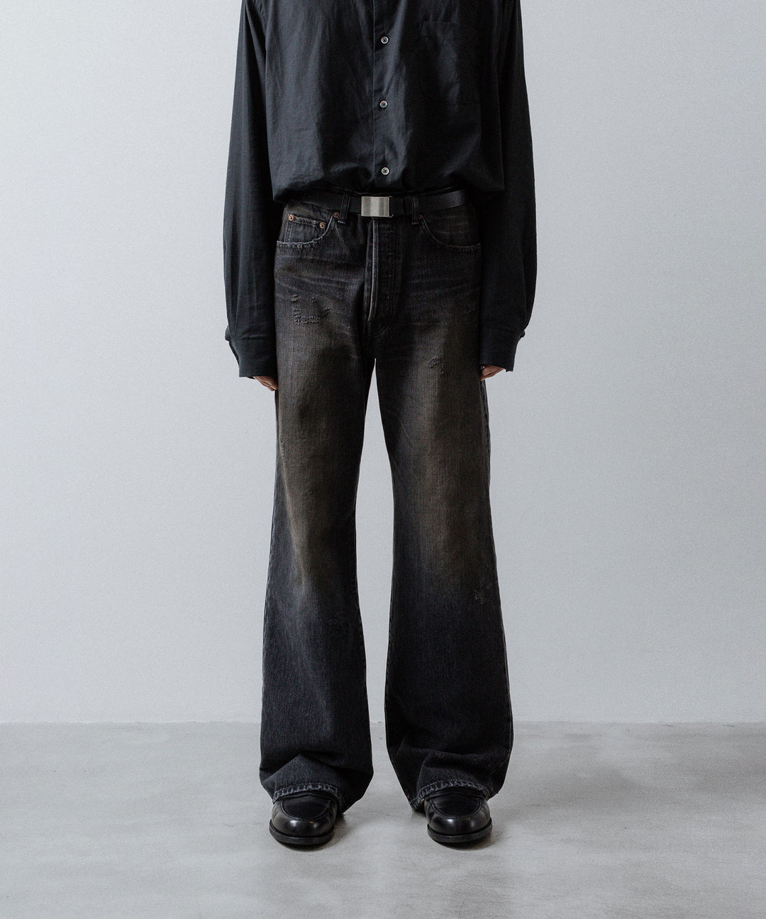 ssstein(シュタイン)のFLARE DENIM JEANS - BLACKの公式通販サイトsession福岡セレクトショップ