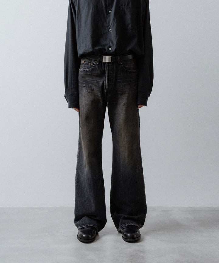 ssstein(シュタイン)のFLARE DENIM JEANS - BLACKの公式通販サイトsession福岡セレクトショップ
