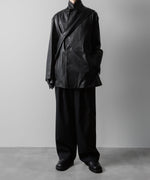 画像をギャラリービューアに読み込む, ssstein(シュタイン)の24AWコレクション EASY WIDE TROUSERS (2/72 WOOL GABARDINE) - BLACK 公式通販サイトsession福岡セレクトショップ
