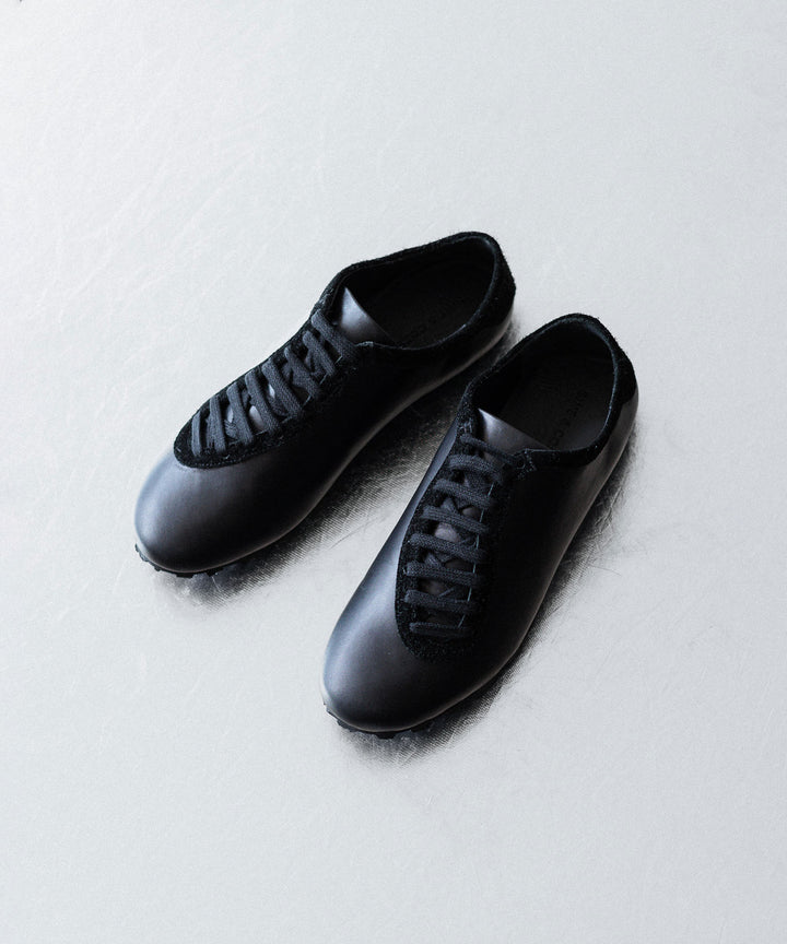 【 SINE &amp; COSINE 】JOHAN / SNEAKER VIBRAM ZEGAMA - WASHED COW / BRUSHED SUEDE BLACK