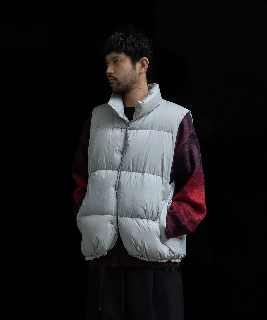 【stein】シュタイン 23AW DOWN PADDED VEST - OFF GREY sessionセッション福岡セレクトショップ 公式通販サイト