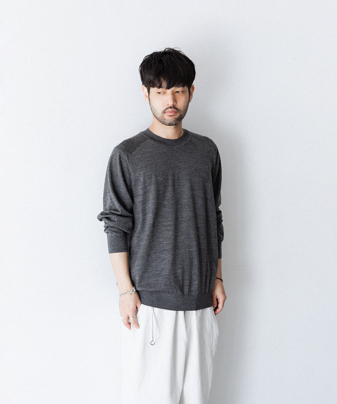 UMEDA ウメダニットの16GG CREW NECK PULLOVER - GREYの公式通販サイトsession福岡セレクトショップ