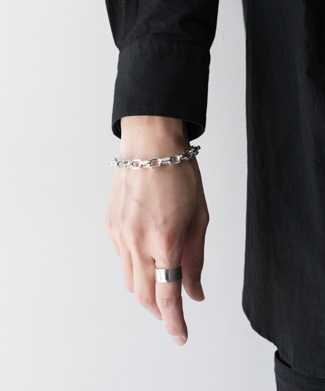 【INTÉRIM】TAXCO SILVER MEDIUM CHAIN BRACELET - SILVER