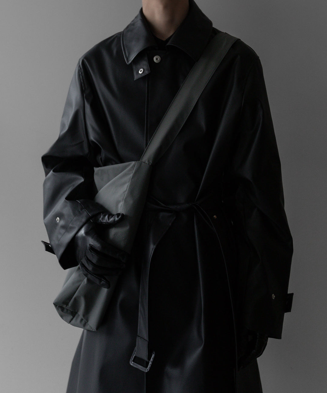 【stein】OVERSIZED BALMACAAN COAT - BLACK (AQUA DIMA®︎)