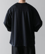 画像をギャラリービューアに読み込む, INTÉRIM(インテリム)のHYPER BIG EXTRA FINE MERINO WOOL JERSEY FOOTBALL L/S TEE - NAVYの公式通販サイトsession福岡セレクトショップ
