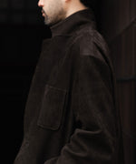 画像をギャラリービューアに読み込む, ssstein(シュタイン)のCOW NUBUCK BLAZER - DARK BROWNの公式通販サイトsession福岡セレクトショップ
