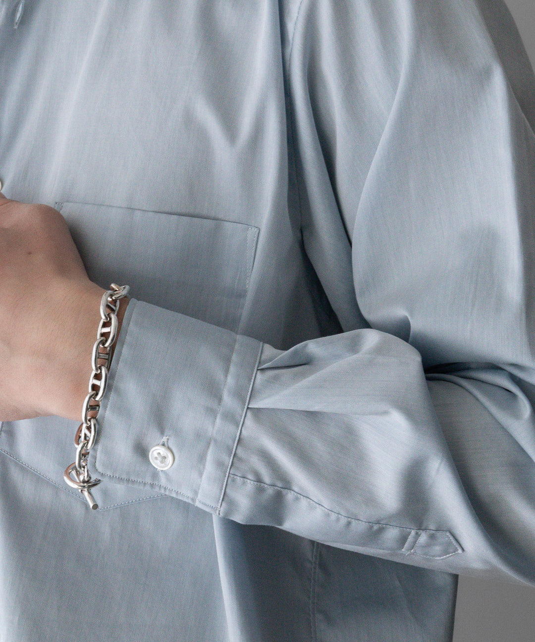 【INTÉRIM】インテリムの200/2 SUPIMA TWILL REGULAR COLLAR SHIRT - L.BLUE公式通販サイトsession福岡セレクトショップ