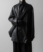 画像をギャラリービューアに読み込む, ssstein(シュタイン)の24AWコレクション LEATHER DOUBLE BRESTED JACKET - BLACK 公式通販サイトsession福岡セレクトショップ
