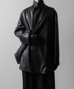 ssstein(シュタイン)の24AWコレクション LEATHER DOUBLE BRESTED JACKET - BLACK 公式通販サイトsession福岡セレクトショップ