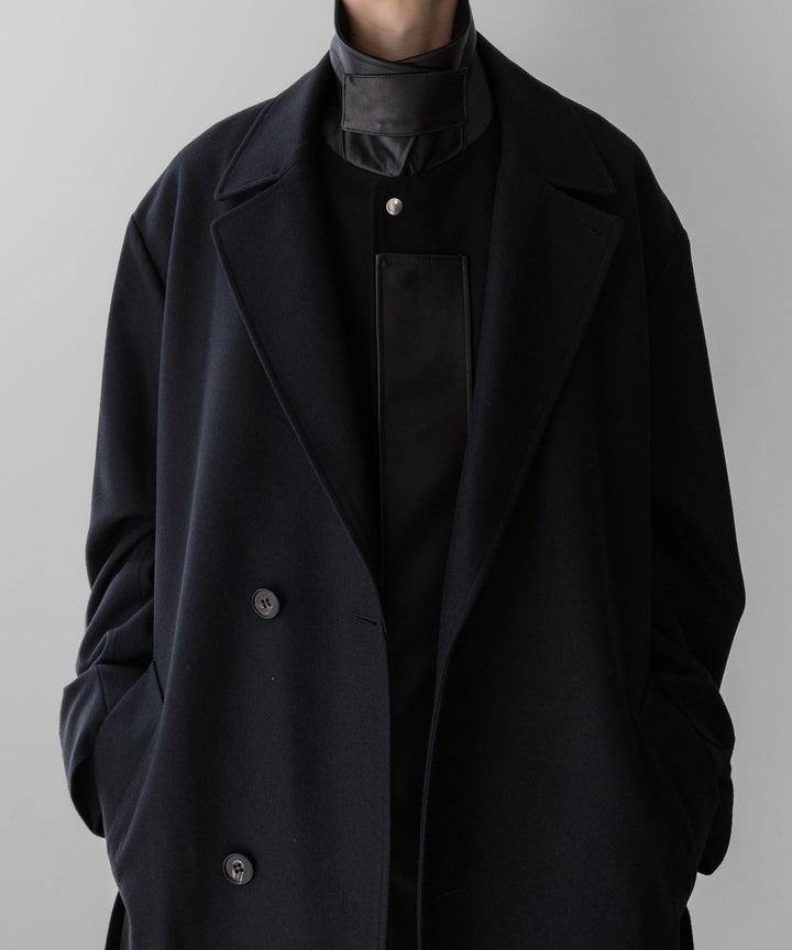 stein(シュタイン)の23AWコレクションLEATHER FLY FRONT LONG JACKETのBLACK 公式通販サイトsession福岡セレクトショップ