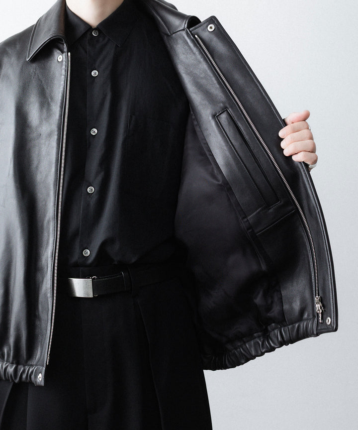 ssstein(シュタイン)のSHEEP LEATHER ZIP SHORT JACKET - BLACKの公式通販サイトsession福岡セレクトショップ