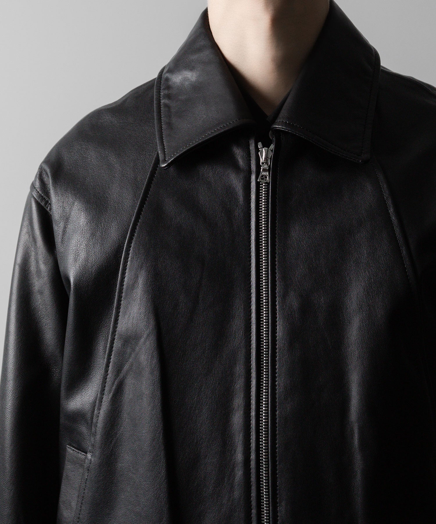 ssstein(シュタイン)の24AWコレクション LEATHER ZIP SHORT JACKET - BLACK 公式通販サイトsession福岡セレクトショップ