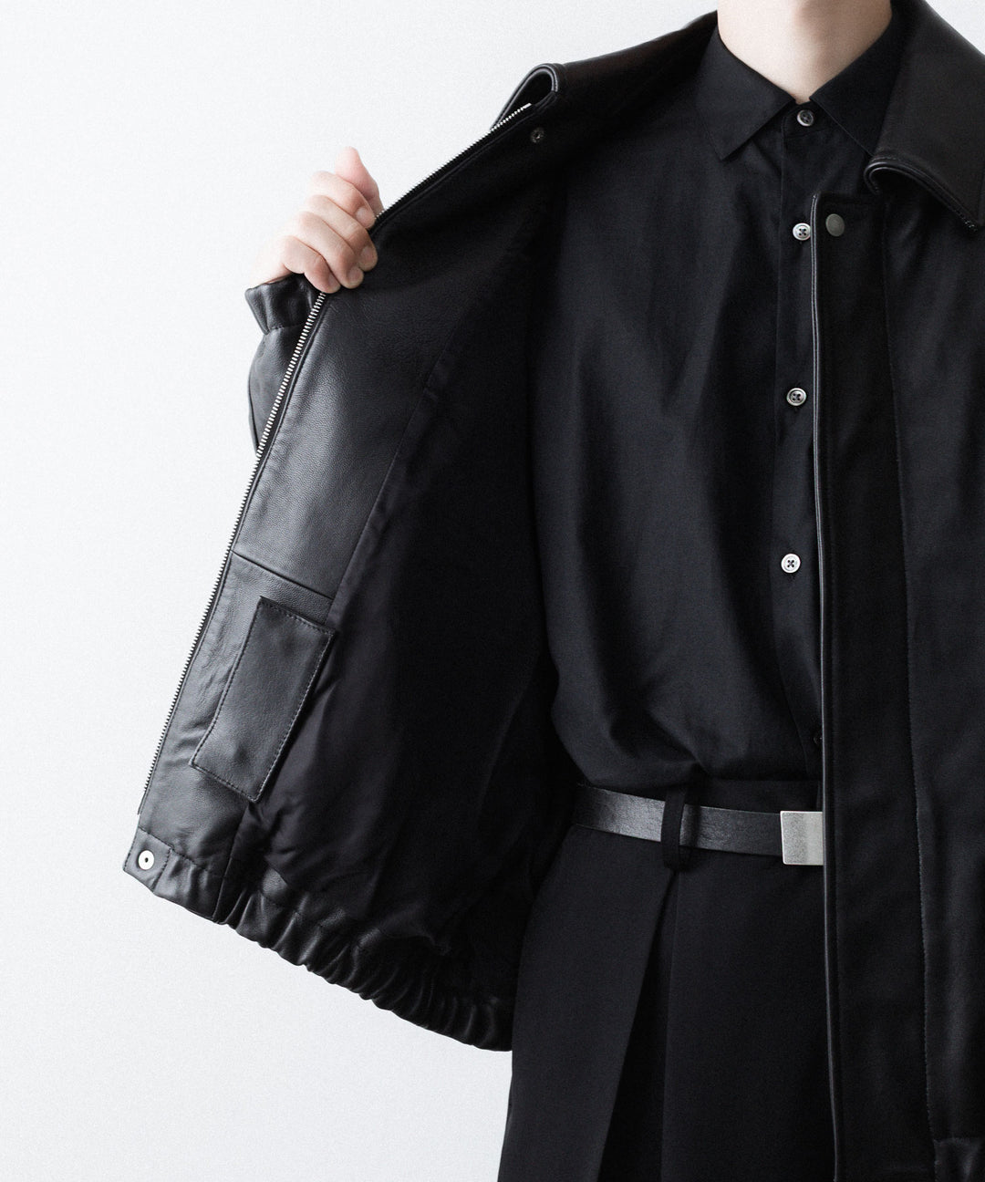 ssstein(シュタイン)のSHEEP LEATHER ZIP SHORT JACKET - BLACKの公式通販サイトsession福岡セレクトショップ