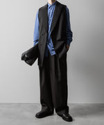 画像をギャラリービューアに読み込む, ssstein(シュタイン)の24AWコレクション OVERSIZED LAPELED COMBINATION JACKET - DARK CHARCOAL 公式通販サイトsession福岡セレクトショップ
