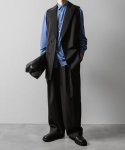 ssstein(シュタイン)の24AWコレクション OVERSIZED LAPELED COMBINATION JACKET - DARK CHARCOAL 公式通販サイトsession福岡セレクトショップ