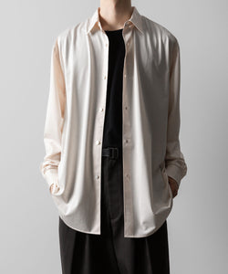 KANEMASA PHIL. カネマサフィルの46G MODEST SHIRT - PINK BEIGEの公式通販サイトsession福岡セレクトショップ