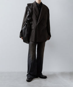 ssstein / シュタイン】OVERSIZED DOUBLE BREASTED JACKET - GREY