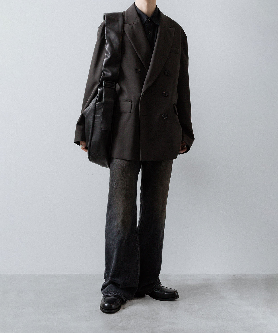 ssstein(シュタイン)のRAYON/LINEN OVERSIZED DOWN PAT SHIRT - BLACKの公式通販サイトsession福岡セレクトショップ