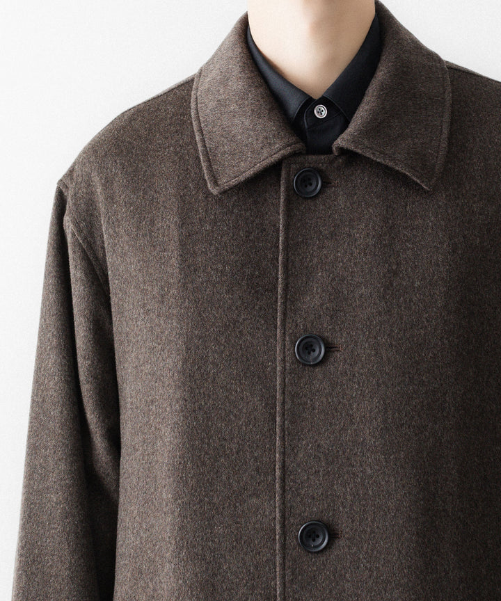 ssstein(シュタイン)のWOOL DOESKIN OVERSIZED INVESTIGATED COAT - GREY BROWNの公式通販サイトsession福岡セレクトショップ