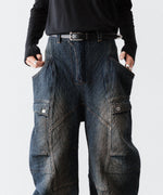 画像をギャラリービューアに読み込む, SUBLATIONS サブレーションズのSASHIKO BANANA CUTTING PANTSのSASHIKO INDIGO 公式通販サイトsession福岡セレクトショップ
