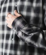 画像をギャラリービューアに読み込む, ssstein(シュタイン)のCOTTON VISCOSE OVERSIZED LS SHIRT - BLACK OMBREの公式通販サイトsession福岡セレクトショップ
