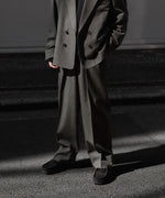 画像をギャラリービューアに読み込む, INTÉRIM - インテリムのMILITARY WOOL SERGE 1-TUCK FRENCH ARMY WIDE TAPERED TROUSERのDUST GRAY公式通販サイトsession福岡セレクトショップ

