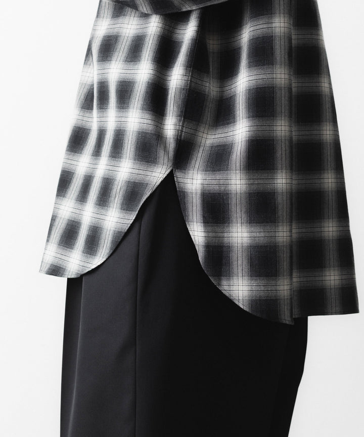 ssstein(シュタイン)のCOTTON VISCOSE OVERSIZED LS SHIRT - BLACK OMBREの公式通販サイトsession福岡セレクトショップ