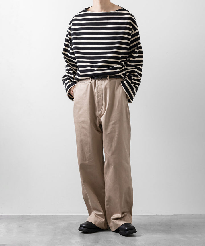 INTÉRIM インテリム 23ss HYPER BIG SUVIN GIZA BASQUE BORDER SHIRT sessionセッション福岡セレクトショップ 公式通販サイト