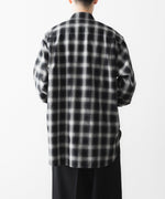 画像をギャラリービューアに読み込む, ssstein(シュタイン)のCOTTON VISCOSE OVERSIZED LS SHIRT - BLACK OMBREの公式通販サイトsession福岡セレクトショップ
