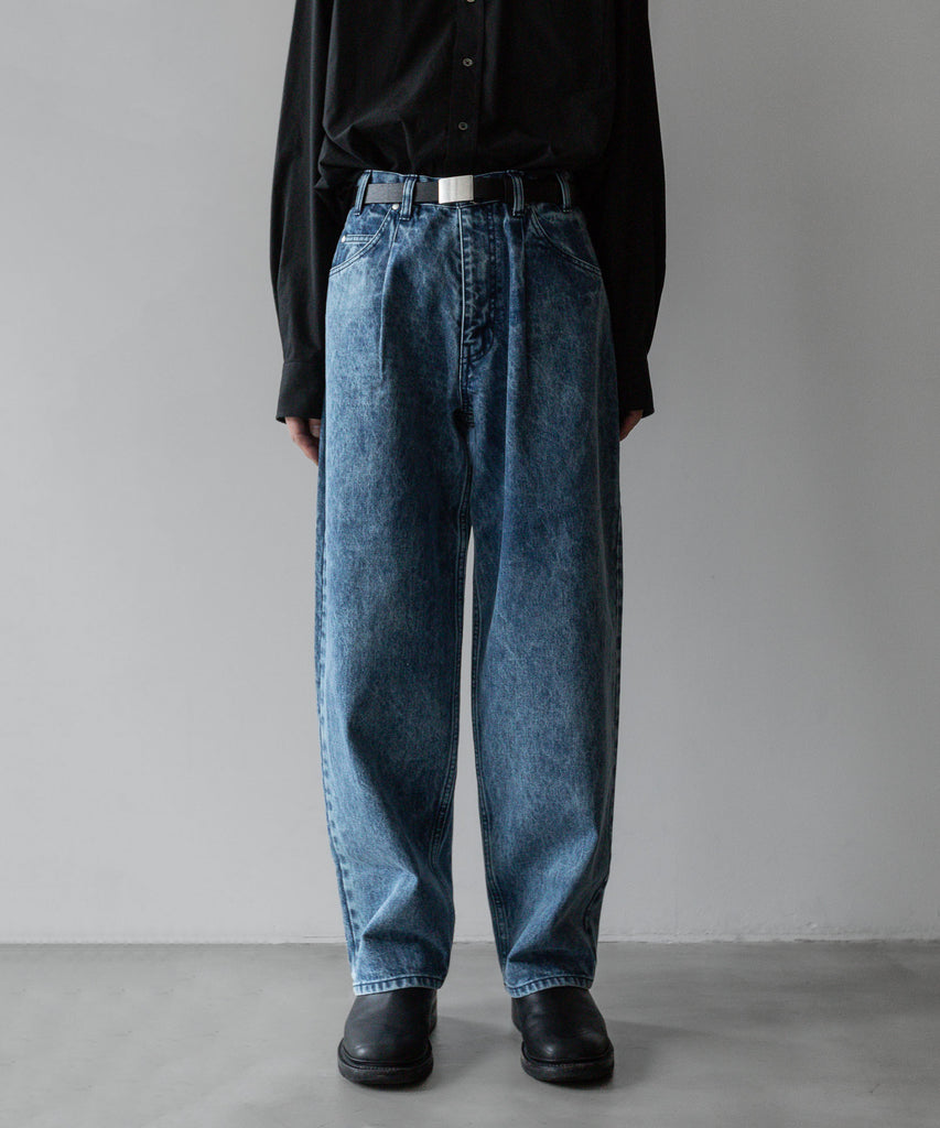 stein ハイブリーチデニムパンツ stein / シュタイン】CHEMICAL BLEACHED DENIM JEANS - INDIGO | 公式