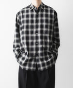 画像をギャラリービューアに読み込む, ssstein(シュタイン)のCOTTON VISCOSE OVERSIZED LS SHIRT - BLACK OMBREの公式通販サイトsession福岡セレクトショップ
