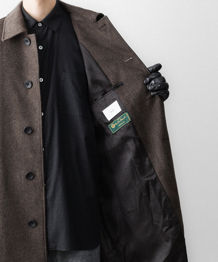 ssstein(シュタイン)のWOOL DOESKIN OVERSIZED INVESTIGATED COAT - GREY BROWNの公式通販サイトsession福岡セレクトショップ