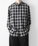 画像をギャラリービューアに読み込む, ssstein(シュタイン)のCOTTON VISCOSE OVERSIZED LS SHIRT - BLACK OMBREの公式通販サイトsession福岡セレクトショップ

