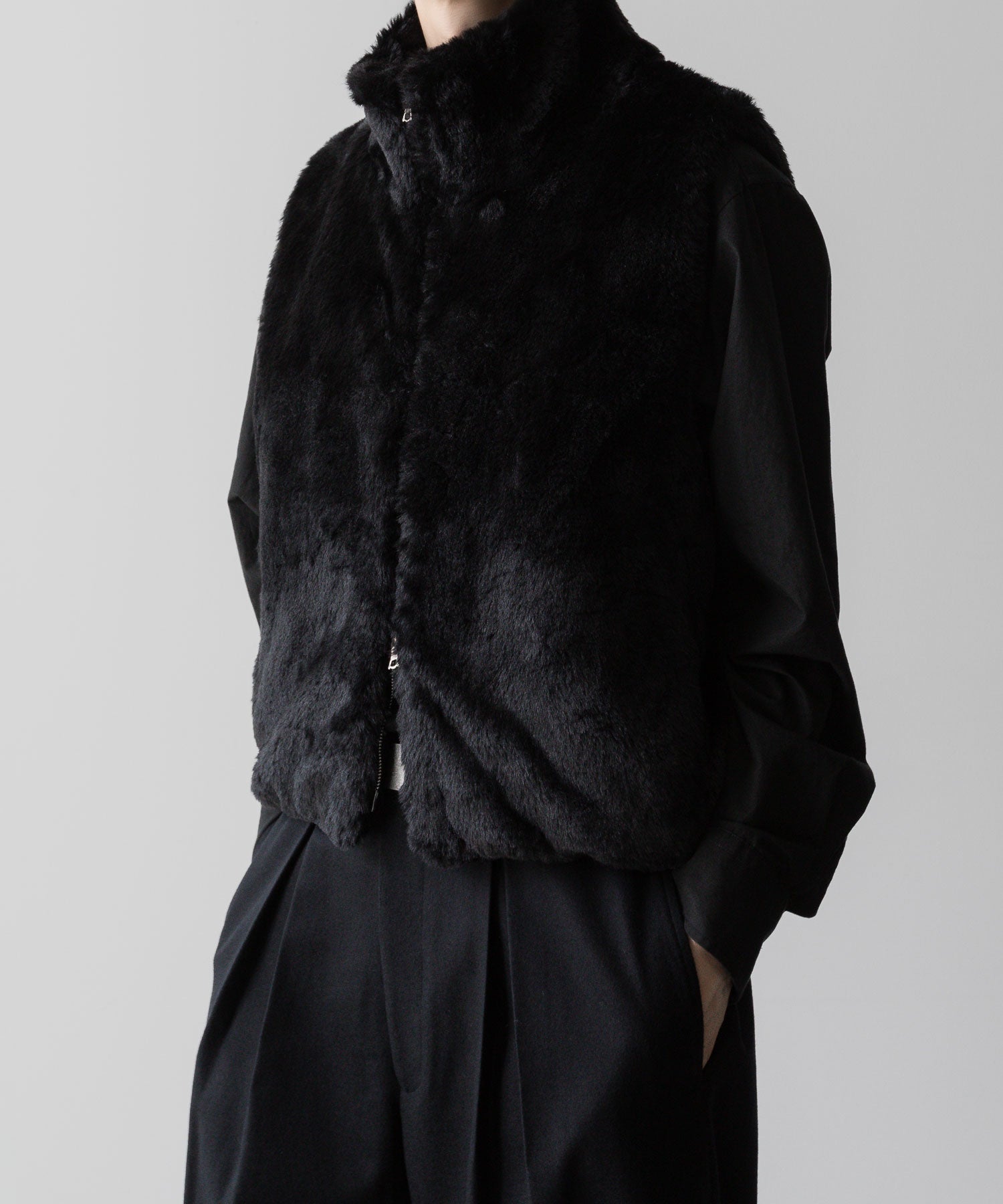 ssstein(シュタイン)の24AWコレクション ACRYLIC FUR VEST - BLACK 公式通販サイトsession福岡セレクトショップ