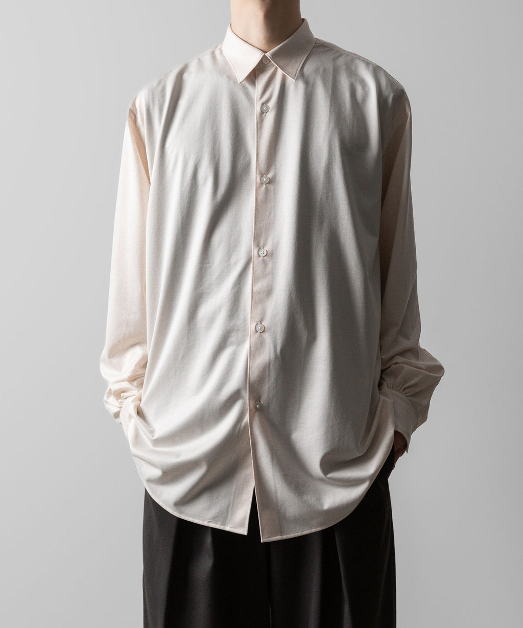 KANEMASA PHIL. カネマサフィルの46G MODEST SHIRT - PINK BEIGEの公式通販サイトsession福岡セレクトショップ