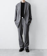 画像をギャラリービューアに読み込む, ato(アトウ)のONE BUTTON DEEP V-ZONE JACKET - TOP GREYの公式通販サイトsession福岡セレクトショップ
