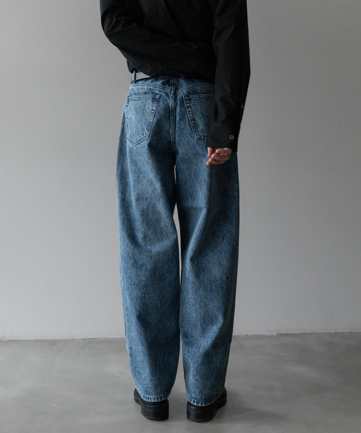 stein(シュタイン)の24SSコレクションCHEMICAL BLEACHED DENIM JEANSのINDIGO