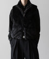 【ssstein】ACRYLIC FUR VEST - BLACK