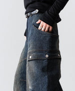 画像をギャラリービューアに読み込む, SUBLATIONS サブレーションズのSASHIKO BANANA CUTTING PANTSのSASHIKO INDIGO 公式通販サイトsession福岡セレクトショップ
