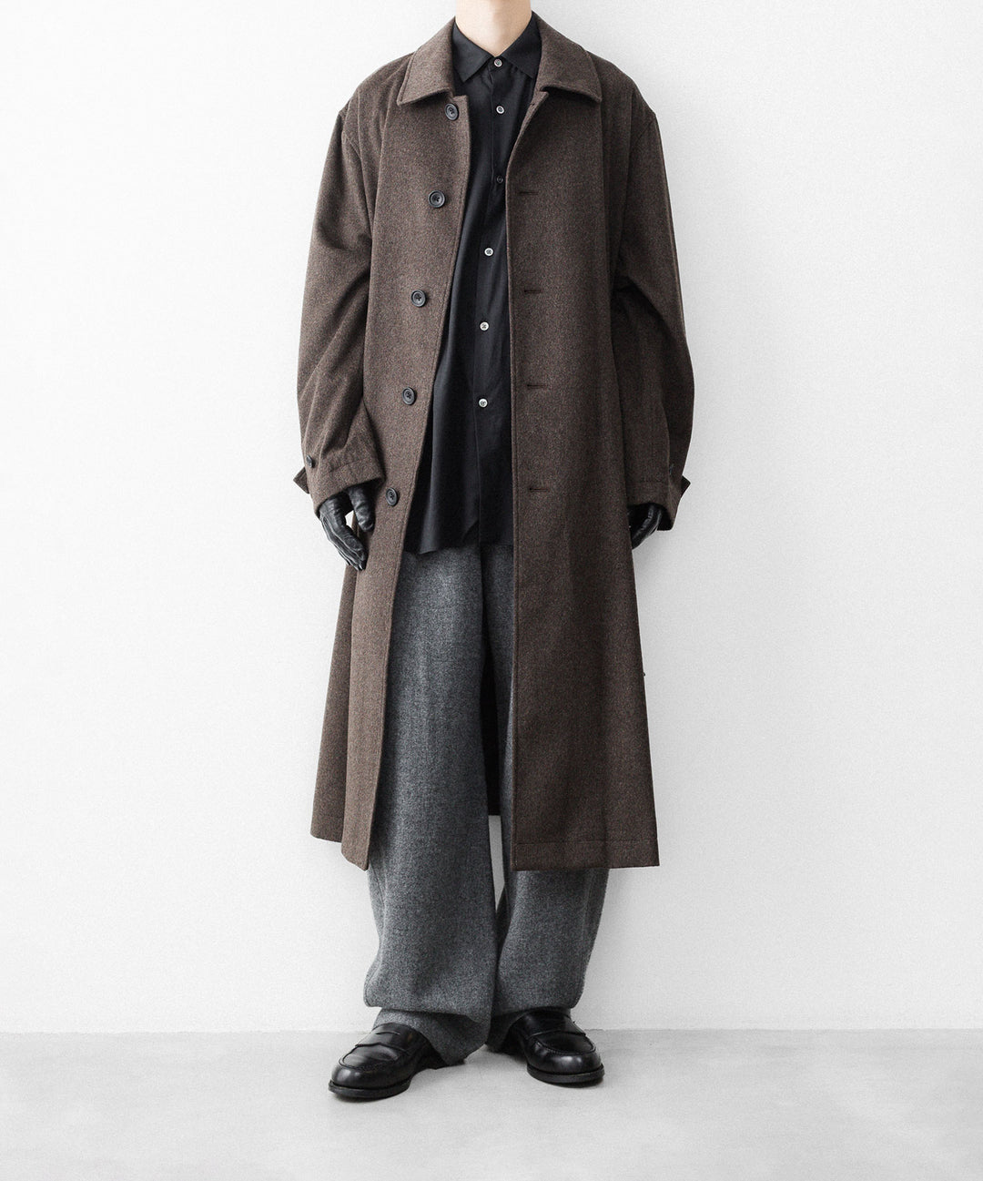 ssstein(シュタイン)のWOOL DOESKIN OVERSIZED INVESTIGATED COAT - GREY BROWNの公式通販サイトsession福岡セレクトショップ