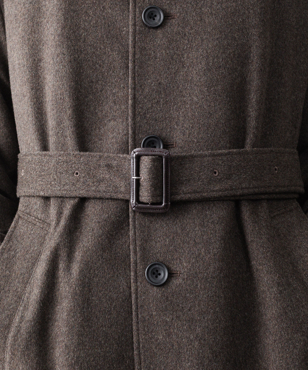 ssstein(シュタイン)のWOOL DOESKIN OVERSIZED INVESTIGATED COAT - GREY BROWNの公式通販サイトsession福岡セレクトショップ