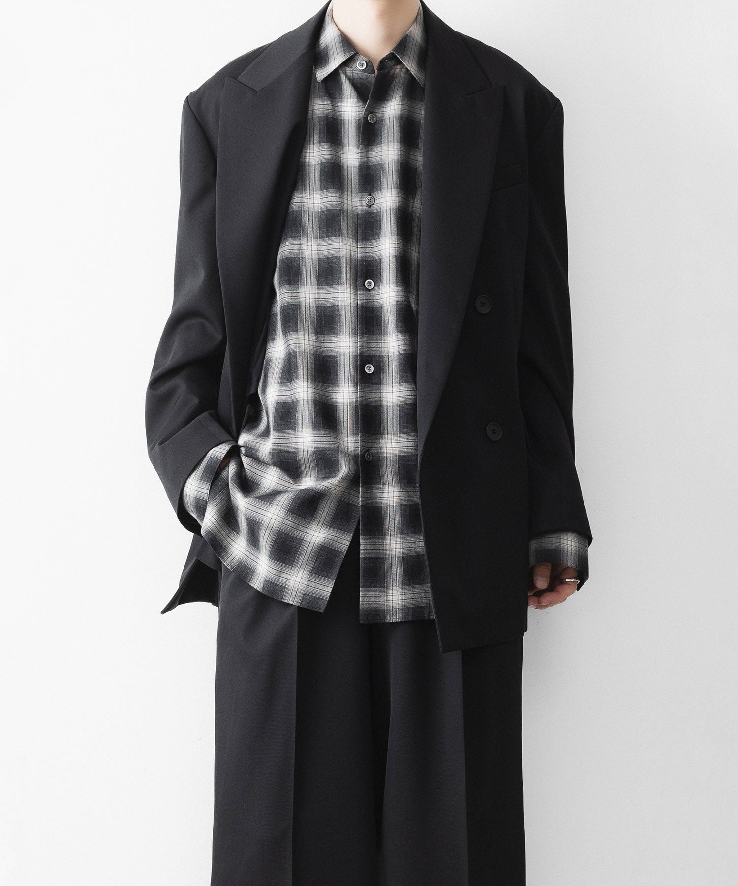 ssstein / シュタイン】DOUBLE BREASTED BLAZER - BLACK | 公式通販