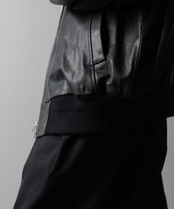 ssstein(シュタイン)の24AWコレクション LEATHER ZIP SHORT JACKET - BLACK 公式通販サイトsession福岡セレクトショップ