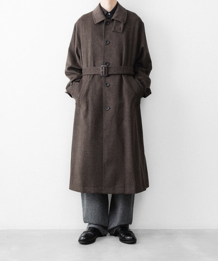ssstein(シュタイン)のWOOL DOESKIN OVERSIZED INVESTIGATED COAT - GREY BROWNの公式通販サイトsession福岡セレクトショップ