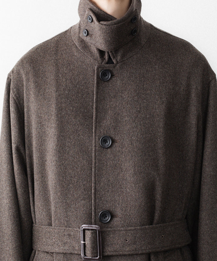 ssstein(シュタイン)のWOOL DOESKIN OVERSIZED INVESTIGATED COAT - GREY BROWNの公式通販サイトsession福岡セレクトショップ
