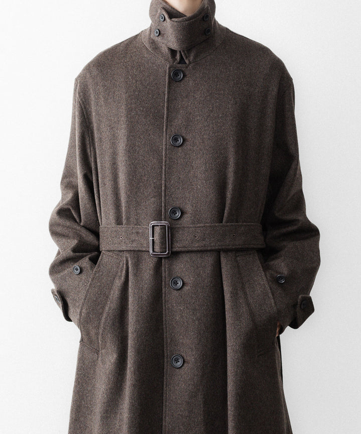 ssstein(シュタイン)のWOOL DOESKIN OVERSIZED INVESTIGATED COAT - GREY BROWNの公式通販サイトsession福岡セレクトショップ