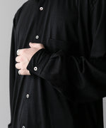 画像をギャラリービューアに読み込む, INTÉRIM(インテリム)のEXTRA FINE MERINO WOOL JERSEY L/S REGULAR SHIRT - BLACKの公式通販サイトsession福岡セレクトショップ
