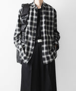 画像をギャラリービューアに読み込む, ssstein(シュタイン)のCOTTON VISCOSE OVERSIZED LS SHIRT - BLACK OMBREの公式通販サイトsession福岡セレクトショップ
