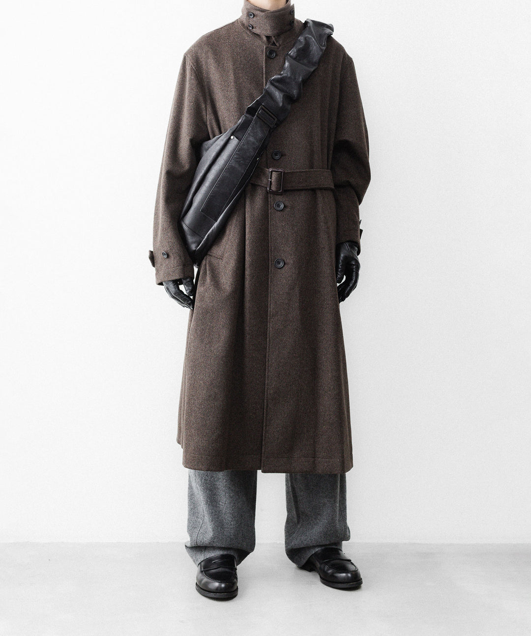 ssstein(シュタイン)のWOOL DOESKIN OVERSIZED INVESTIGATED COAT - GREY BROWNの公式通販サイトsession福岡セレクトショップ