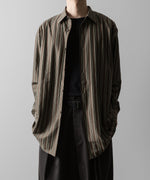 画像をギャラリービューアに読み込む, KANEMASA PHIL. カネマサフィルの46G MODEST STRIPE SHIRT - CHARCOAL BEIGEの公式通販サイトsession福岡セレクトショップ
